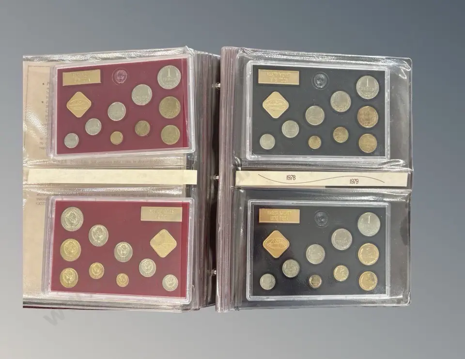 Album Proof-Like Coin Sets of the Soviet Union 1974 1980 Image 1++