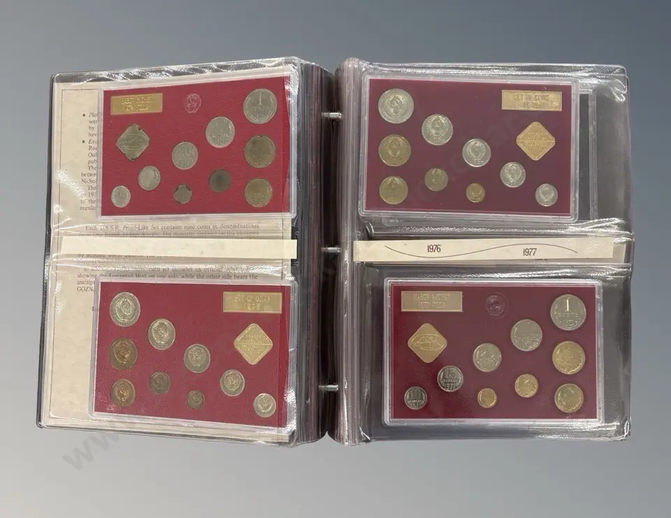 Album Proof-Like Coin Sets of the Soviet Union 1974 1980 Image 1++