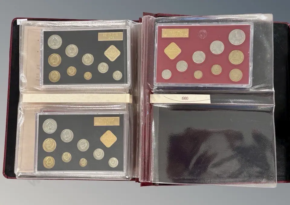 Album Proof-Like Coin Sets of the Soviet Union 1974 1980 Image 1++