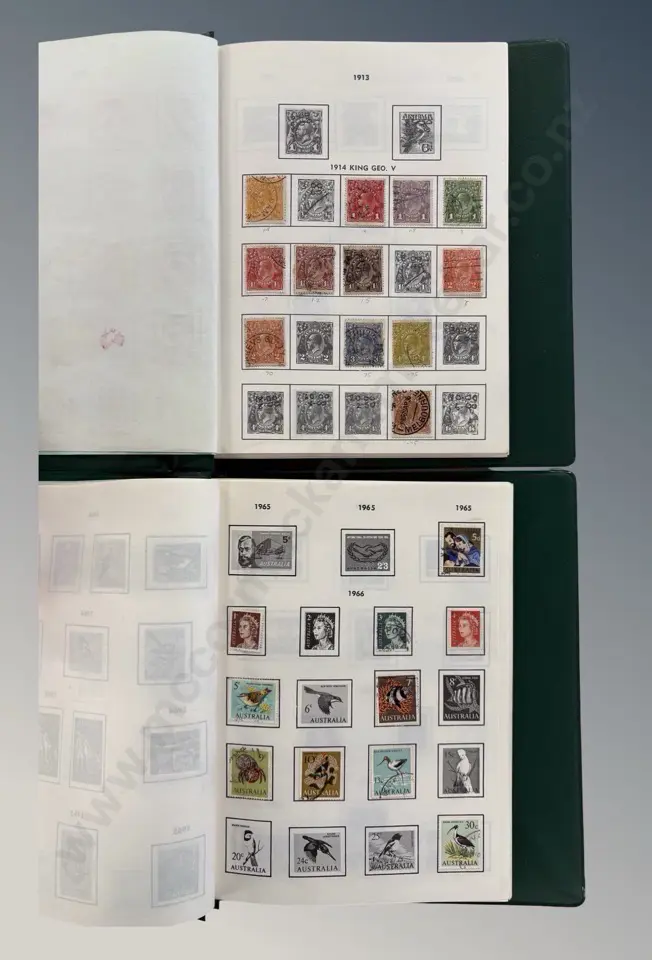 Four Australian Stamp Albums with Quantity of Stamps Image 1++
