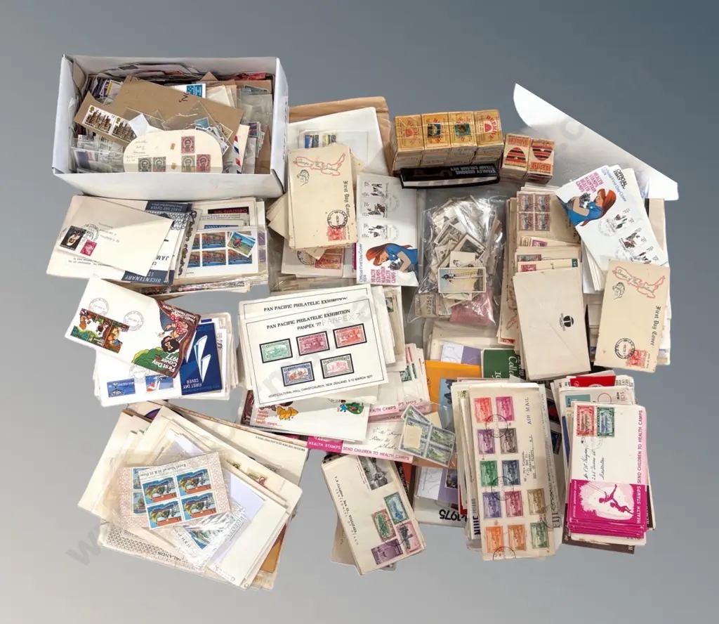 Large Quantity of NZ and International Stamps, First Day Covers etc Image 1++