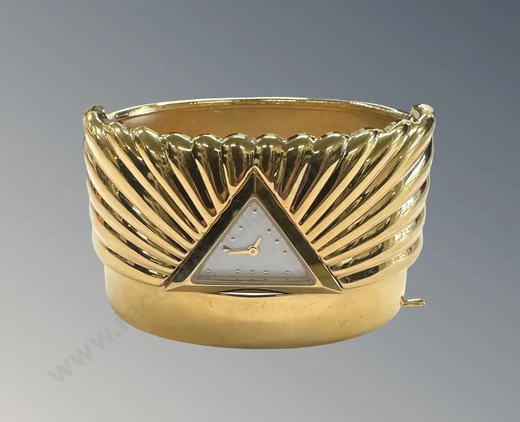 Franklin Mint Swiss Quartz Movement Watch Cuff Image 1++