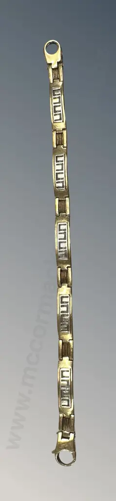 9ct Gold Bracelet, L19.5cm, TW15.3gms Image 1++