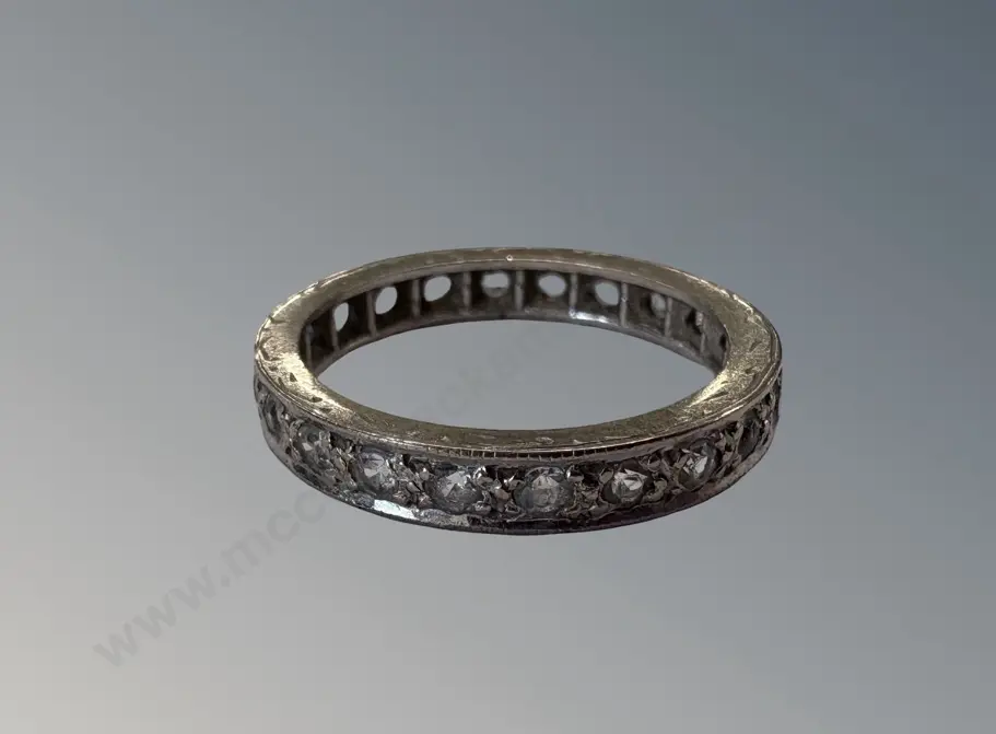 18ct Gold Dress Ring TW3.4gms Image 1++