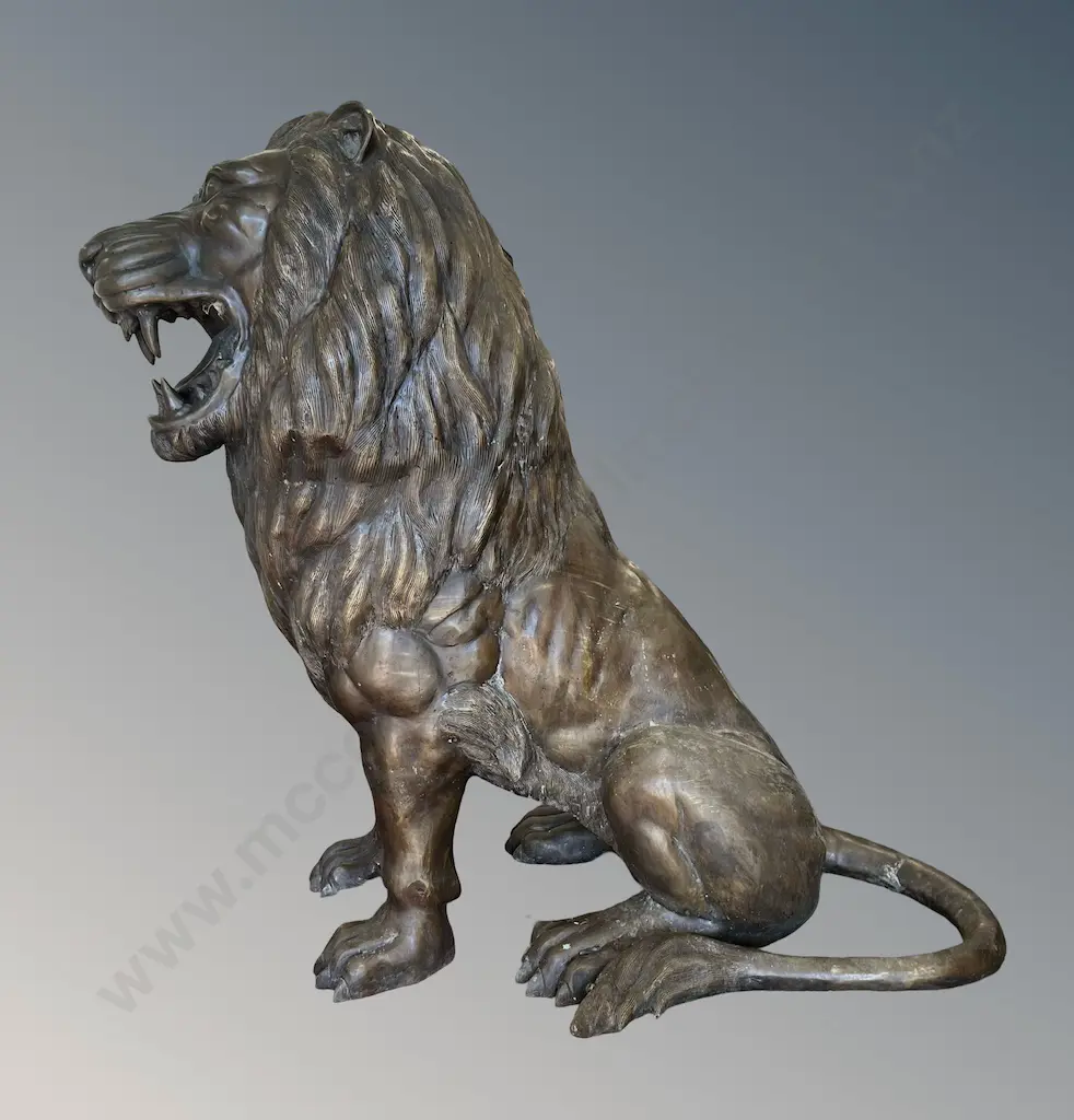 Large Spelter Lion, H95xL75cm Image 1++