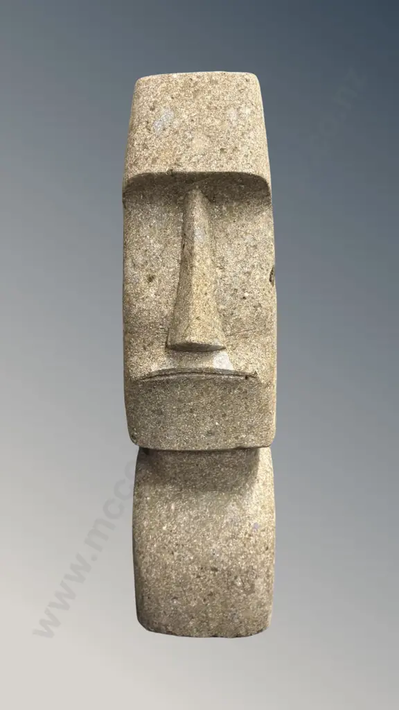 Easter Island River Rock Bust H61cm Image 1++