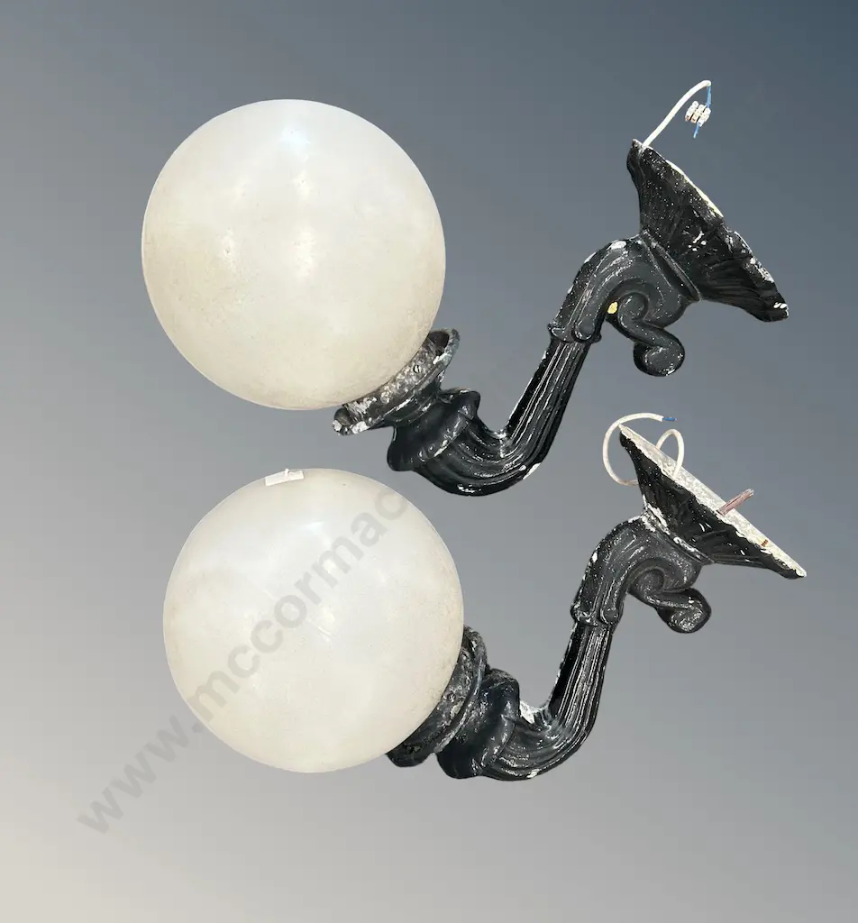 Pair of Metal Outdoor Light Fittings D50cm Image 1++