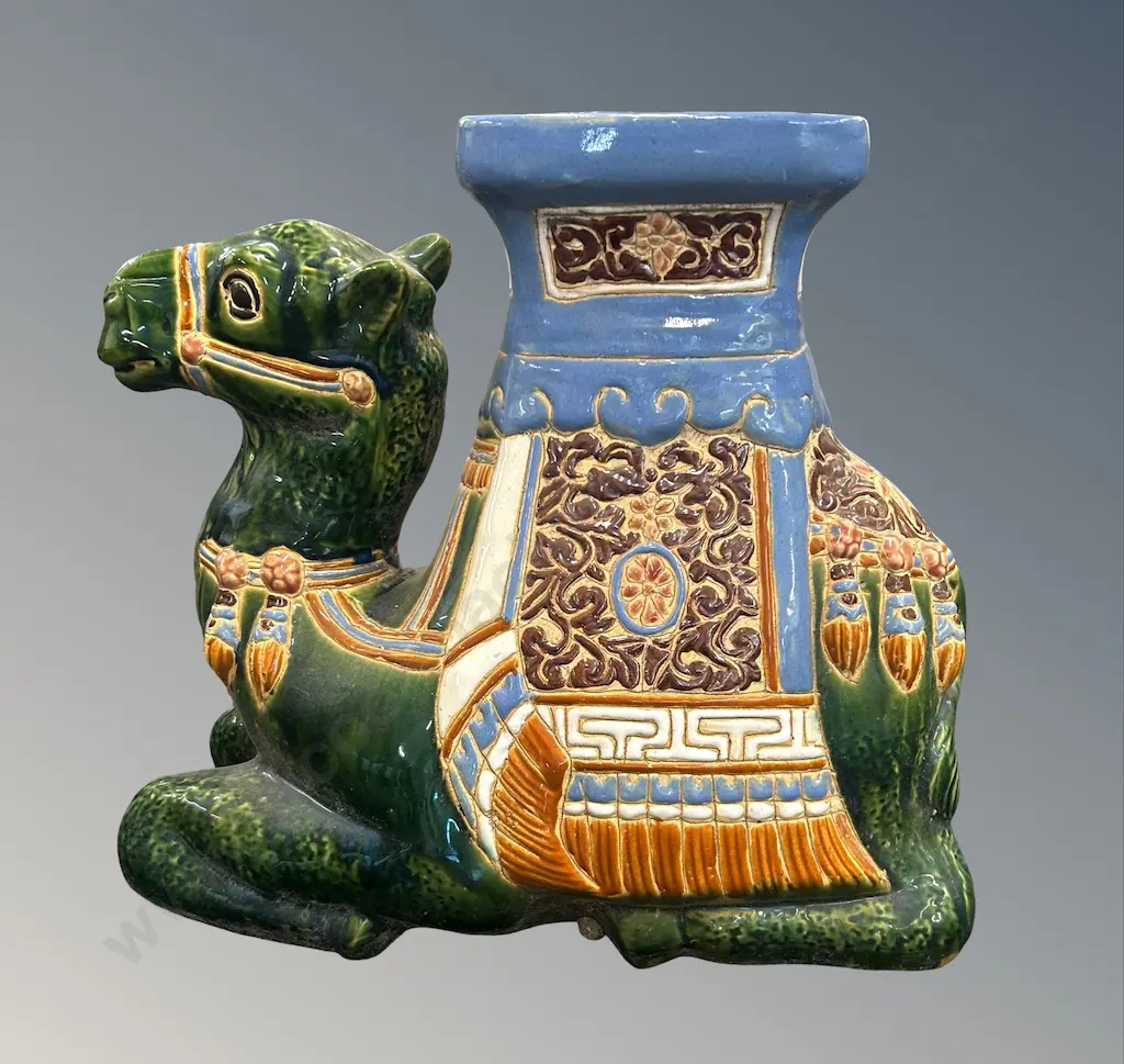 Ceramic Camel Garden Stool, H39xL42cm Image 1++