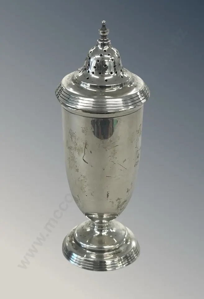 Sterling Silver Icing Sugar Caster H17cm,TW129gms Image 1++
