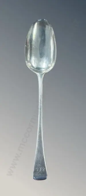 Sterling Silver Serving Spoon TW59gms Image 1++