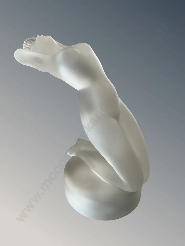 Boxed Lalique Chrysis Female Nude Figure H13cm Image 1++