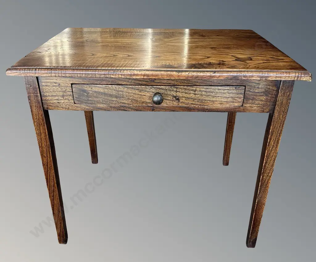 English Ash Single Drawer Side Table, L58xH49xW42 Image 1++