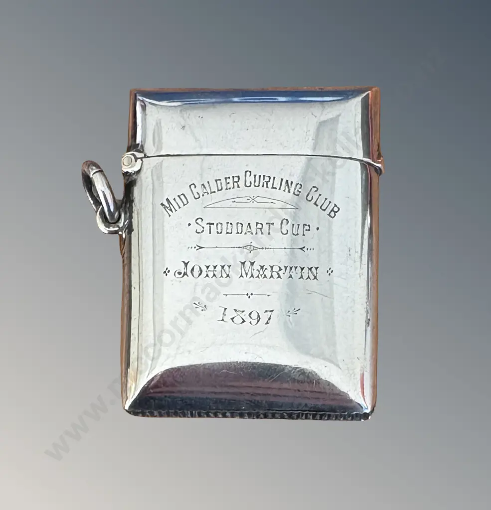 Sterling Silver Vesta Case, L5cm TW28.5gms Image 1++