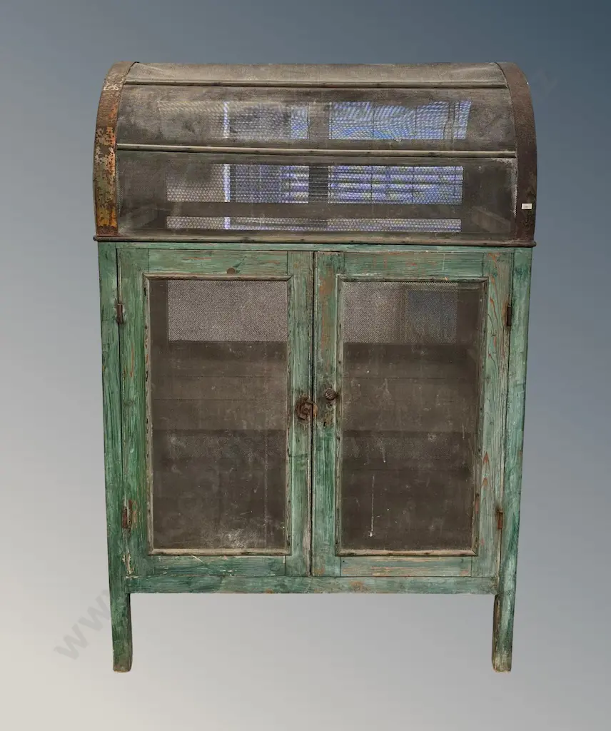 Domed Mesh French 19th Century Meat Safe L91xH138xD62cm Image 1++