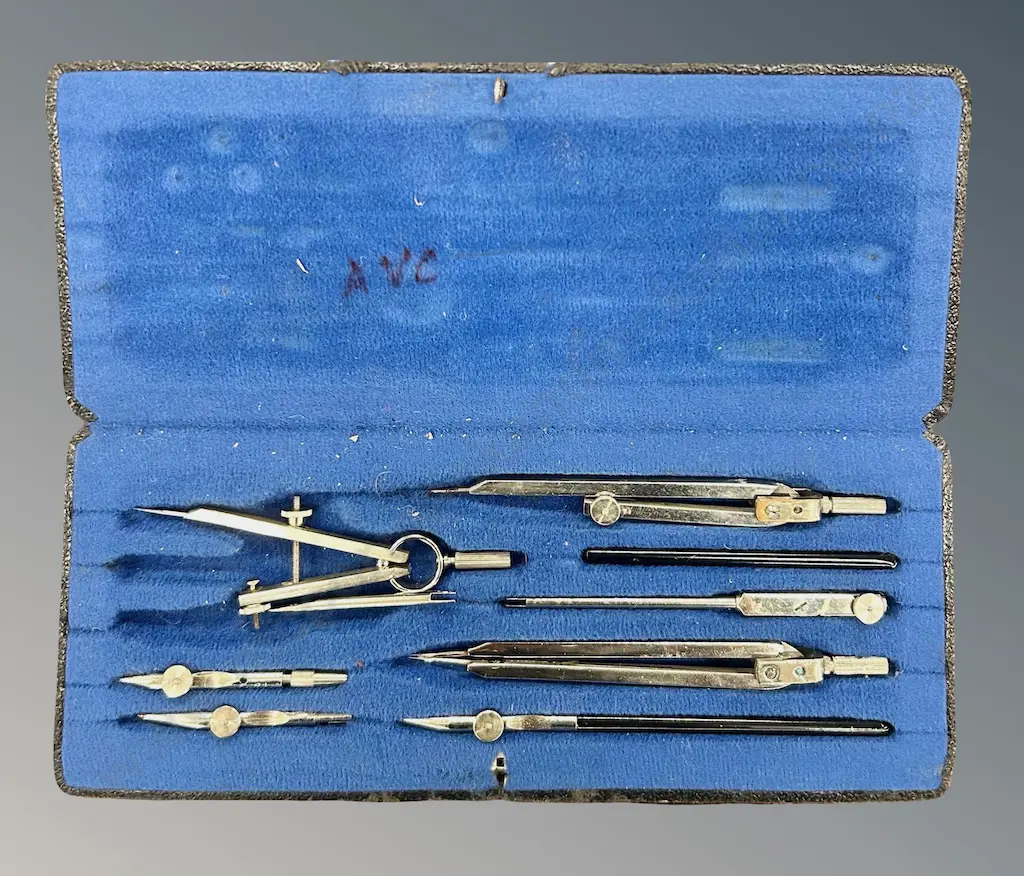 Cased German Technical Instrument Set Image 1++