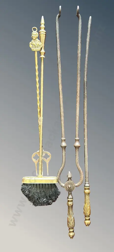 Brass and Cast Iron Fireside Companions Image 1++