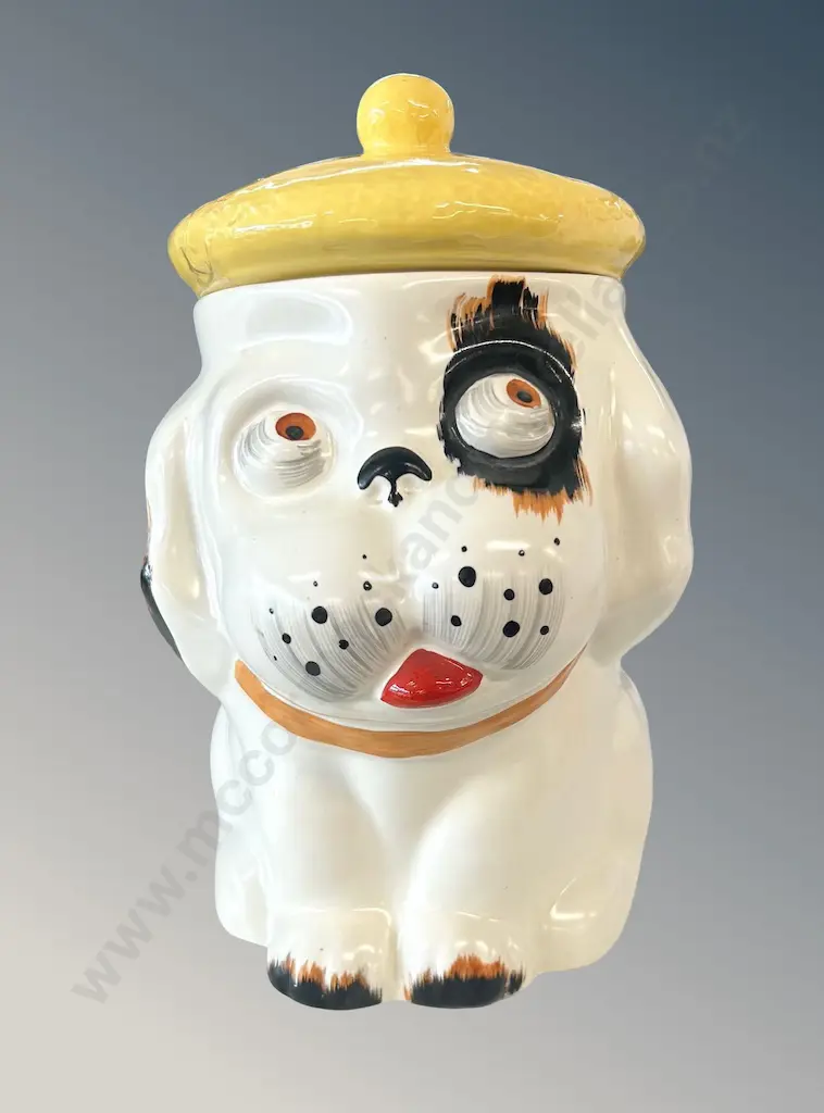 Crown Devon Dog Biscuit Barrel, H25cm Image 1++