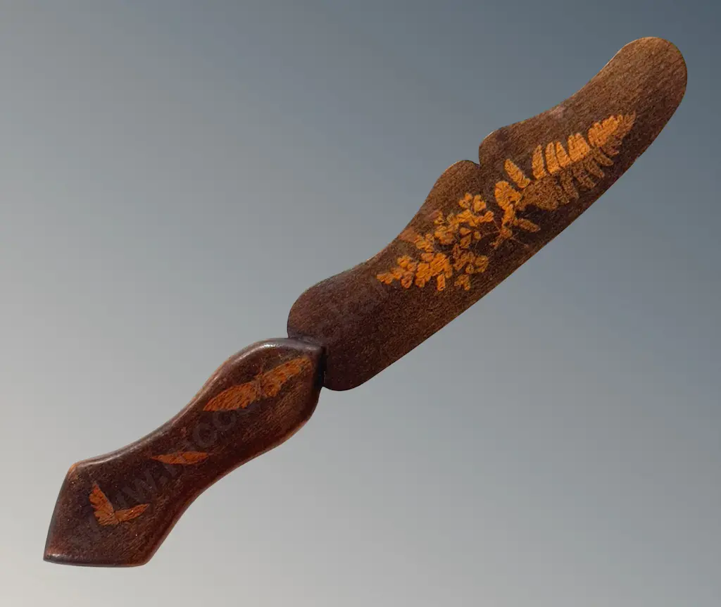 Wooden Fern Ware Letter Opener, L33cm Image 1++