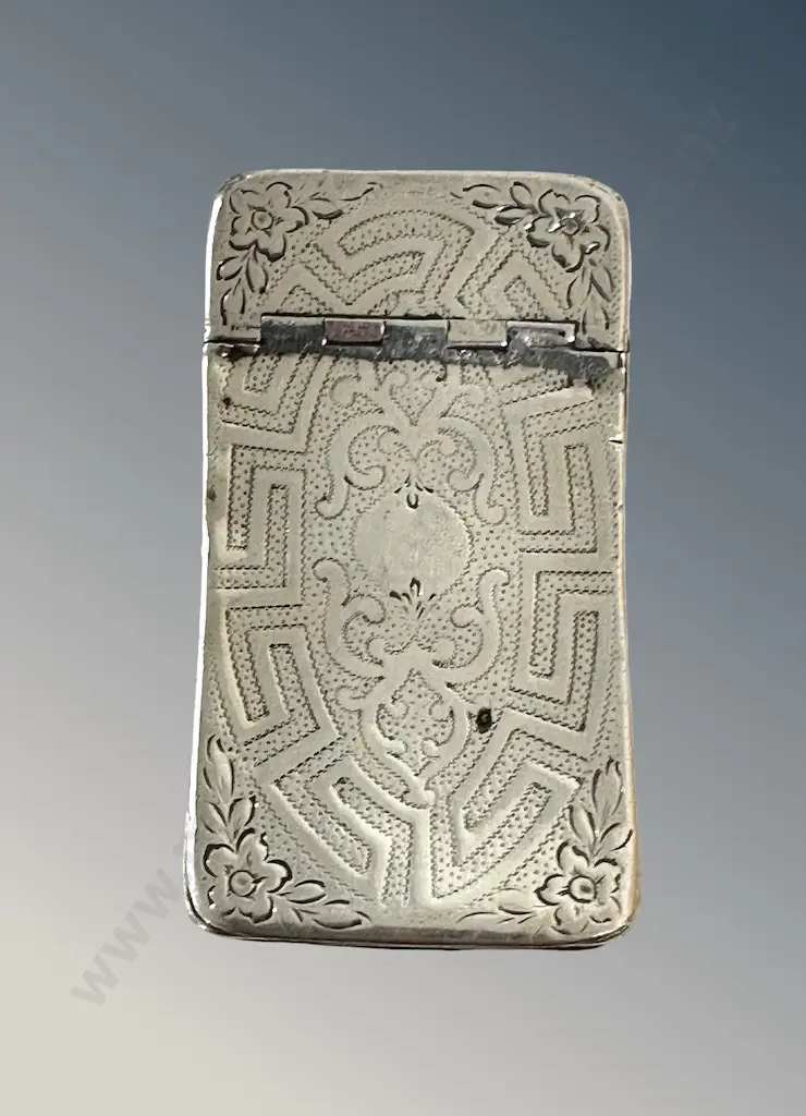 Georgian Sterling Silver Snuff Box modified with Striker, Birmingham 1907/08, L7cm, TW38gms  Image 1++