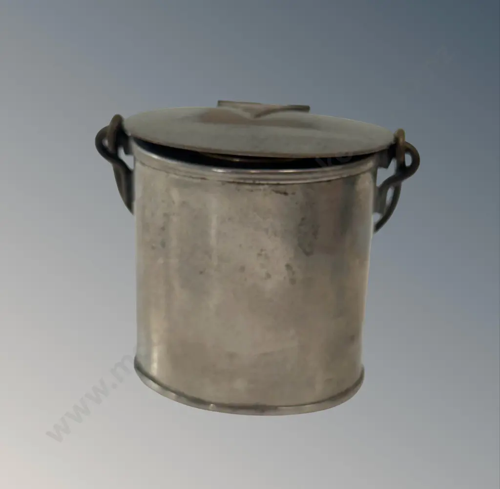 Nickel Plated with Brass Insert Milk Can Matchbox Holder H6cm Image 1++