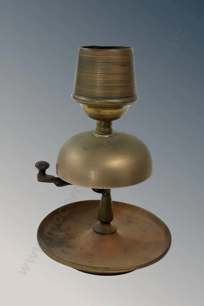Brass Porters Bell Table Match Holder H17cm Image 1++