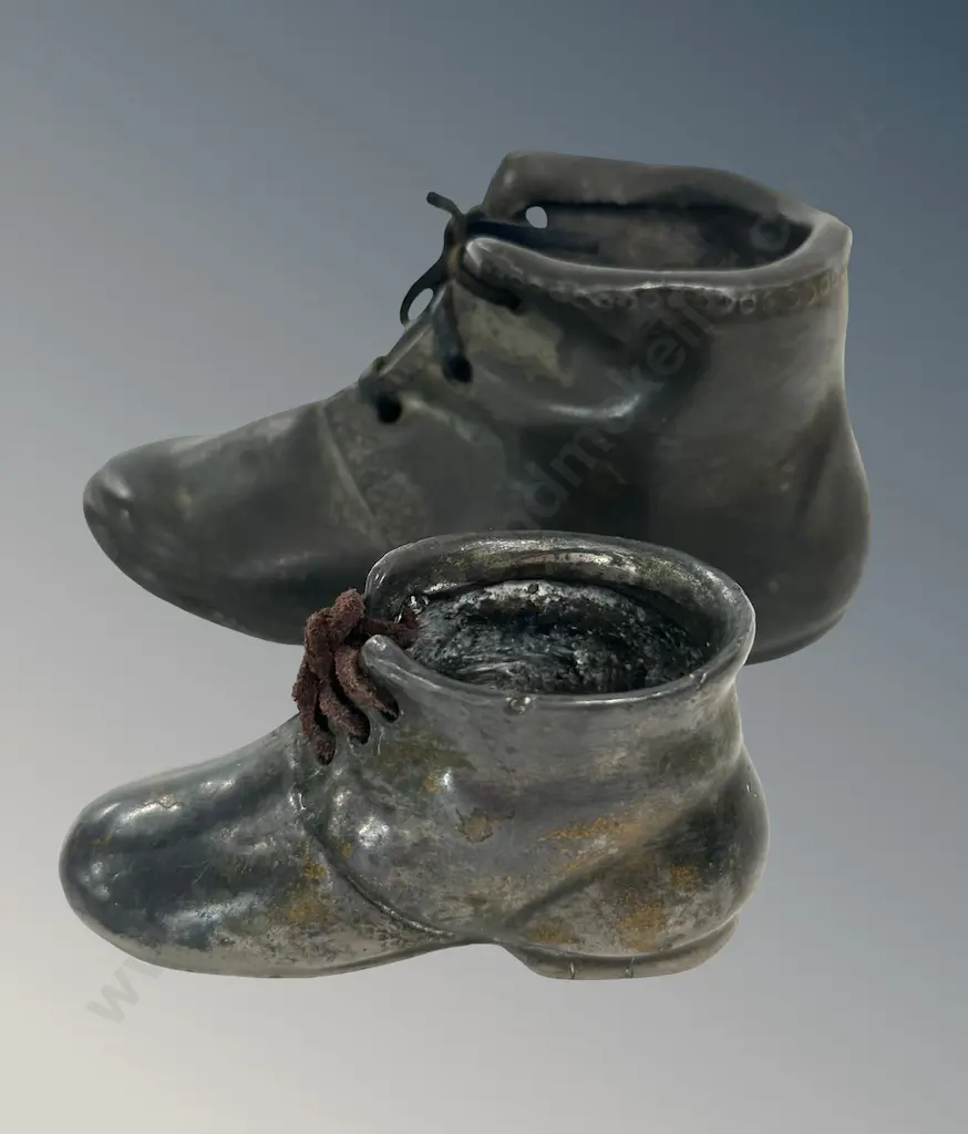 Two Metal Boot Table Match Holders H4cm, H5.5cm Image 1++