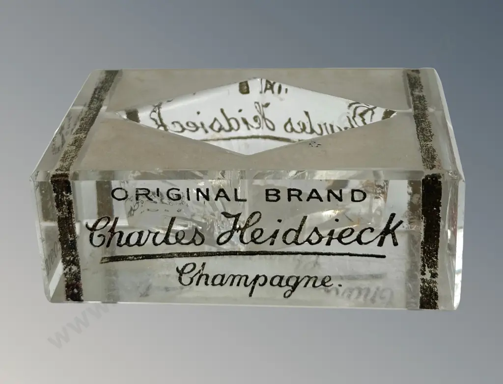 Charles Heidsieck Champagne Glass Table Match Holder L10cm Image 1++