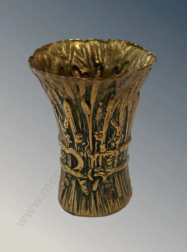 Brass Wheat Sheath Table Match Holder, AF H5cm Image 1++