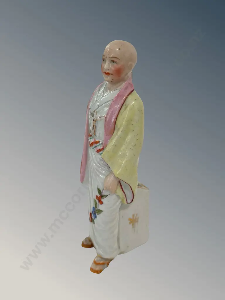 Ceramic Buddhist Table Match Holder AF chip to foot H12.5cm Image 1++