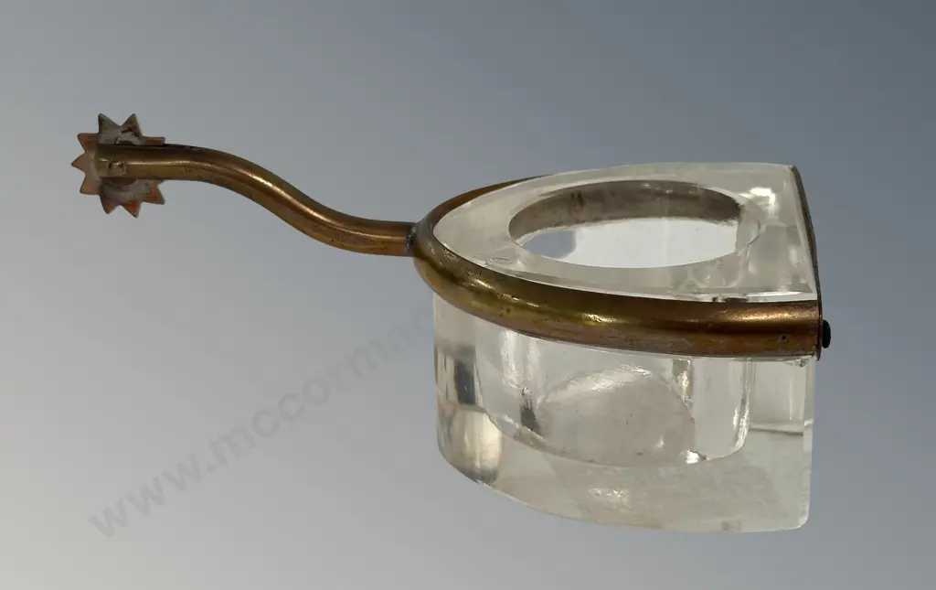 Brass Mounted and Glass Table Match Holder H3cm Image 1++