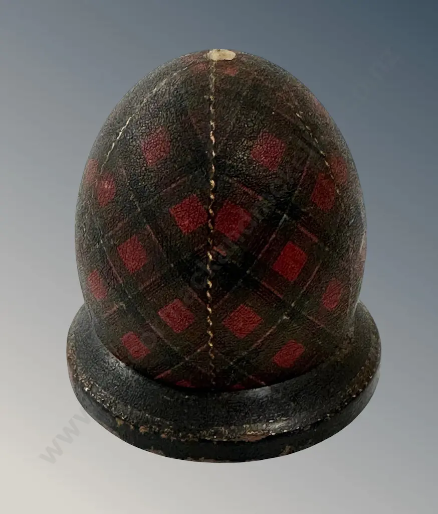 Mauchline Ware Tartarn Treen Egg Table Match Holder H7cm Image 1++