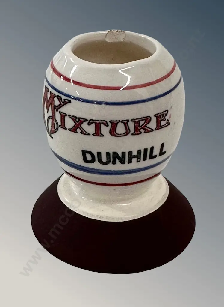 Ceramic Dunhill Table Match Holder, AF chip to rim 5.5cm Image 1++
