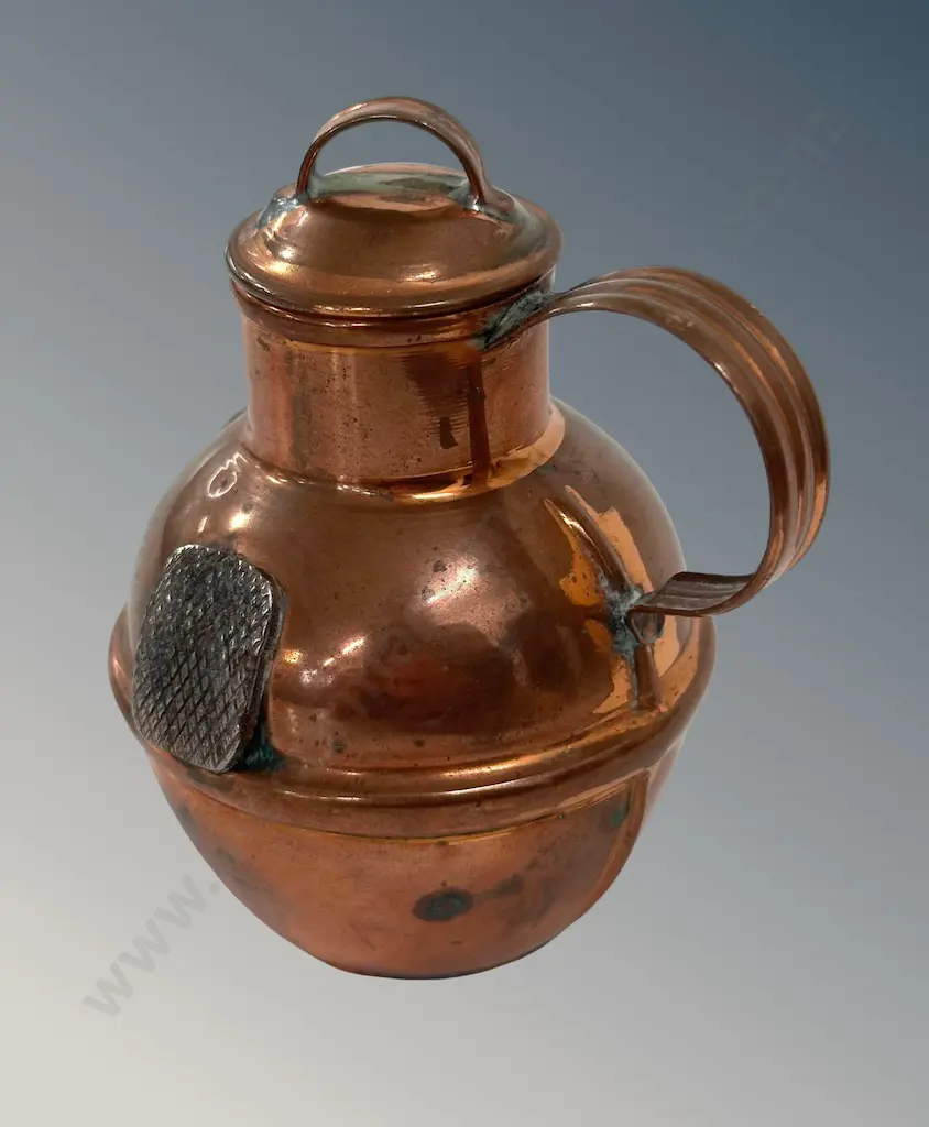 Copper Cream Can Table Match Holder H7cm Image 1++