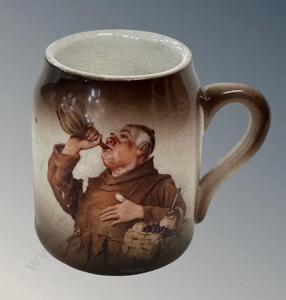 Mug with a Picture of a Monk Drinking Table Match Holder 5.5cm Image 1++