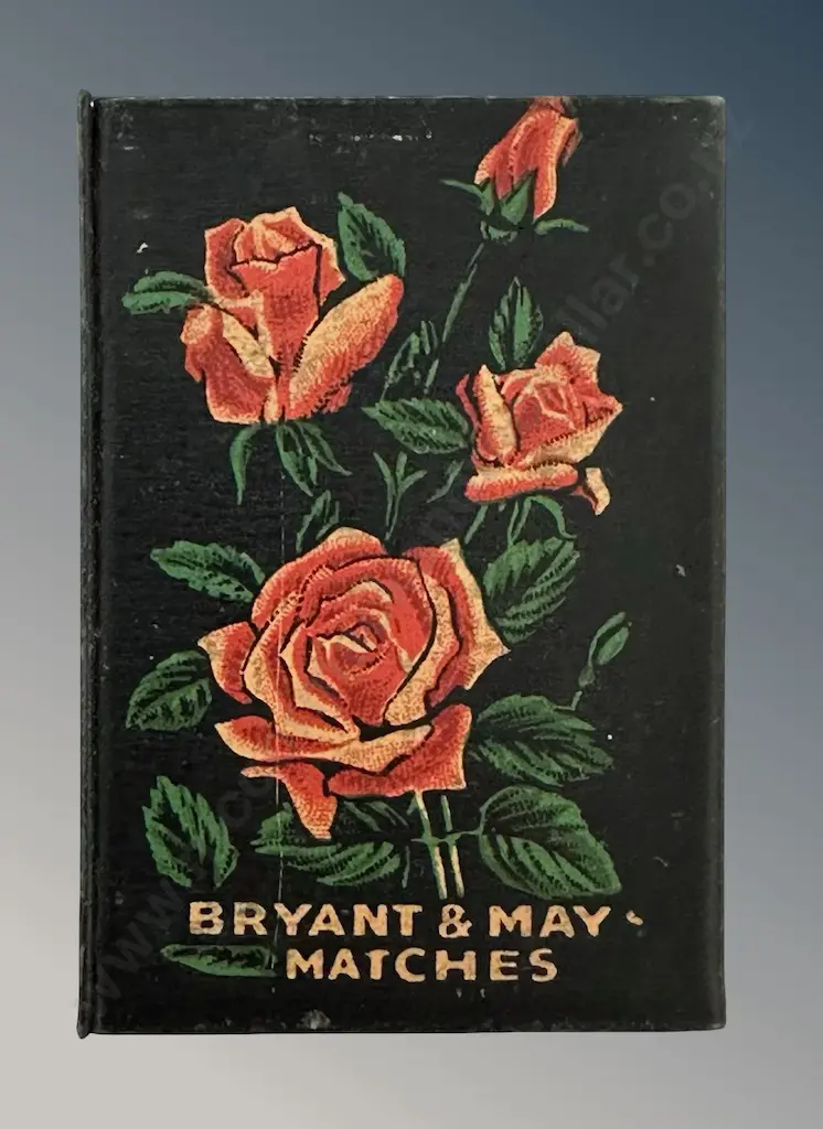 Bryant and Mays Table Match Holder with Floral Design H7cm Image 1++