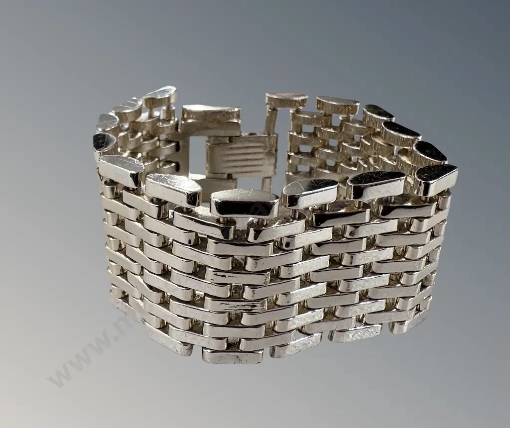Silver Swiss Made Revo Mesh Bracelet, L21cm Image 1++