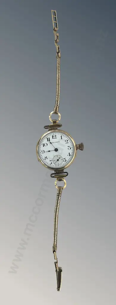 Gold Plated Waltham Wrist Watch Image 1++