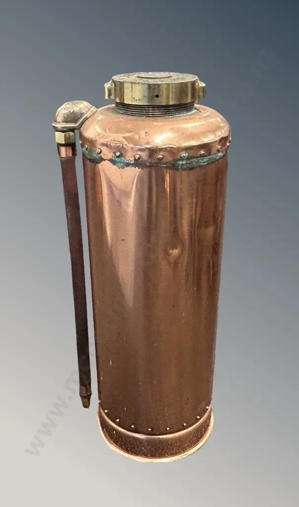 Copper and Brass Fire Extinguisher, H52cm Image 1++