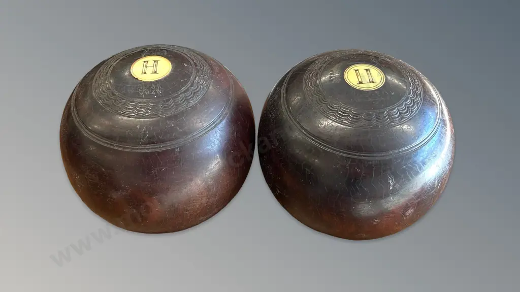 Pair of Vintage Lawns Bowls Image 1++