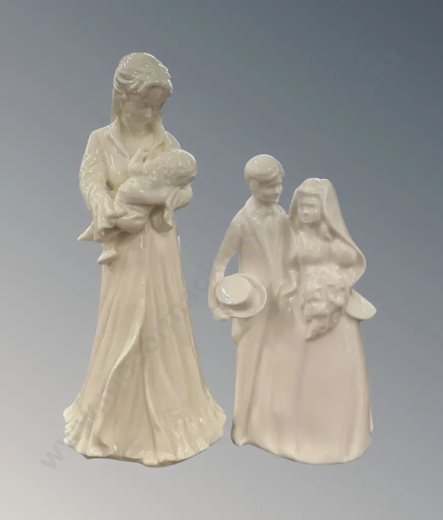 Royal Worcester Sweet Dreams H21cm & Royal Doulton Bride & Groom, H17cm Image 1++