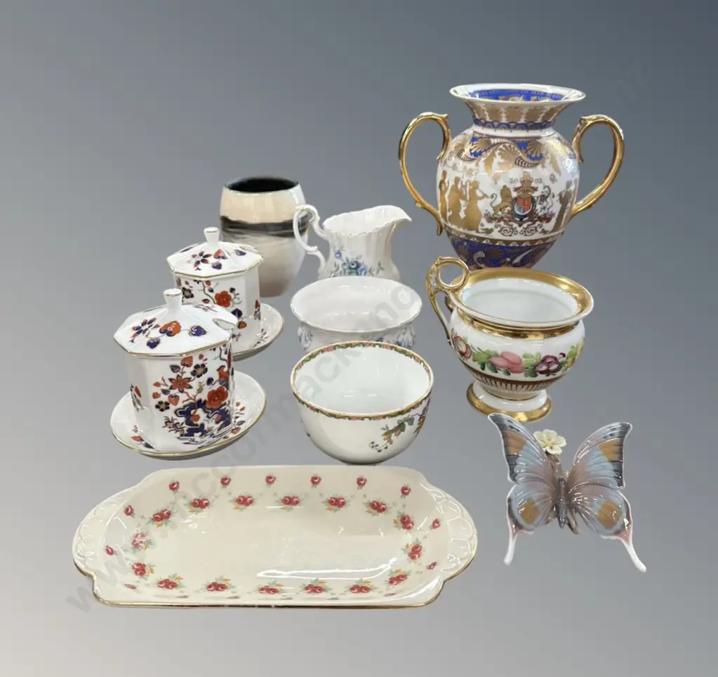 Selection of Vases, Lidded Containers, Dishes, Butterfly, etc Image 1++