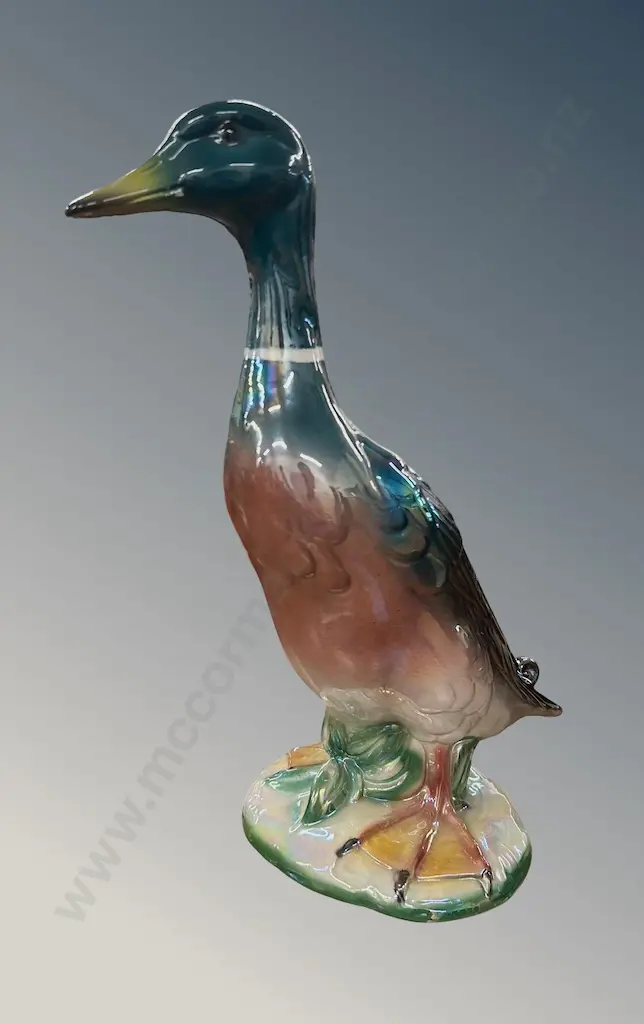 Glazed Ceramic Mallard Duck, H35cm Image 1++