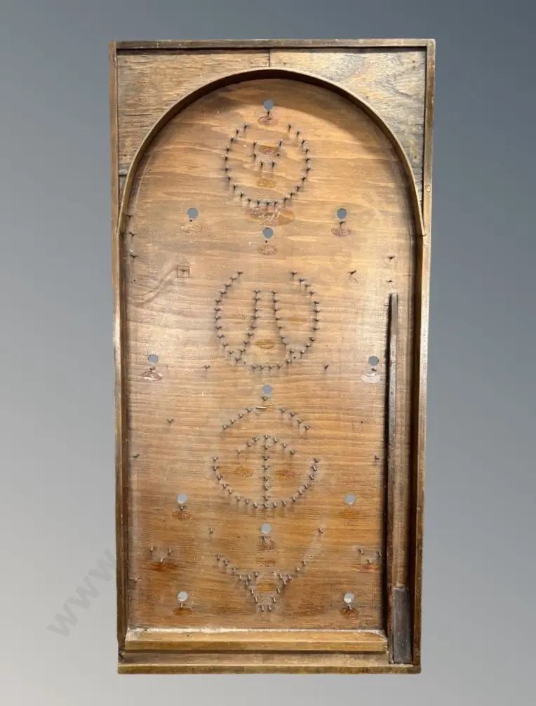Wooden 'Hit a Pin' Bagatelle Game L77xW38cm Image 1++