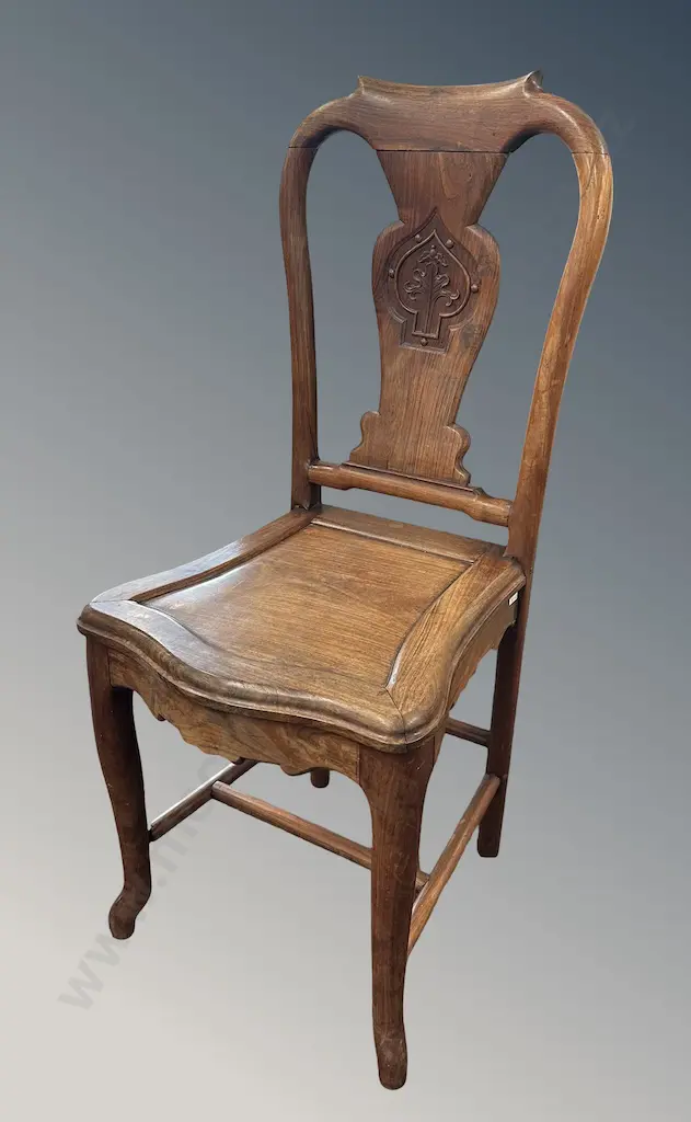 Chinese Rosewood Dining Chair with Carved Splat Back AF Image 1++