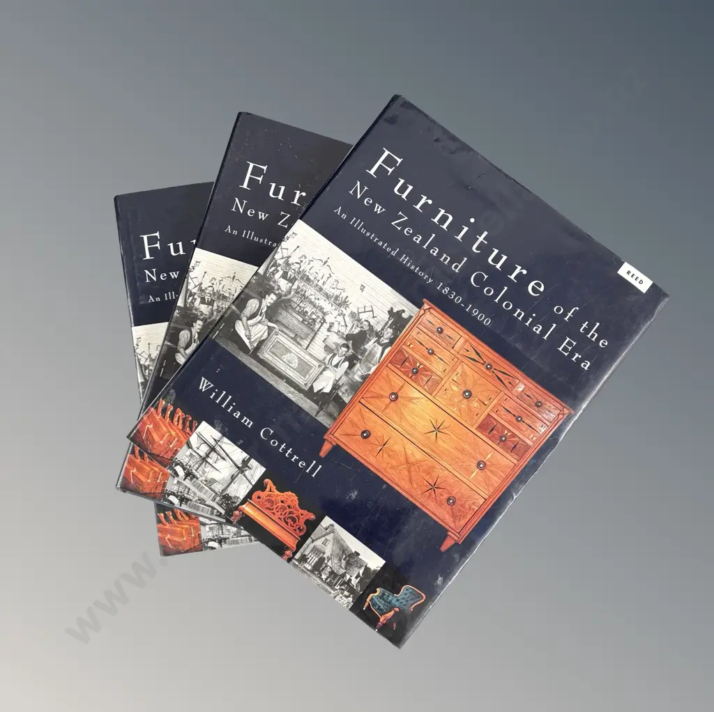 Set of 3 Books - Furniture of the New Zealand Colonial Era, 1830-1900, William Cotterell Image 1++