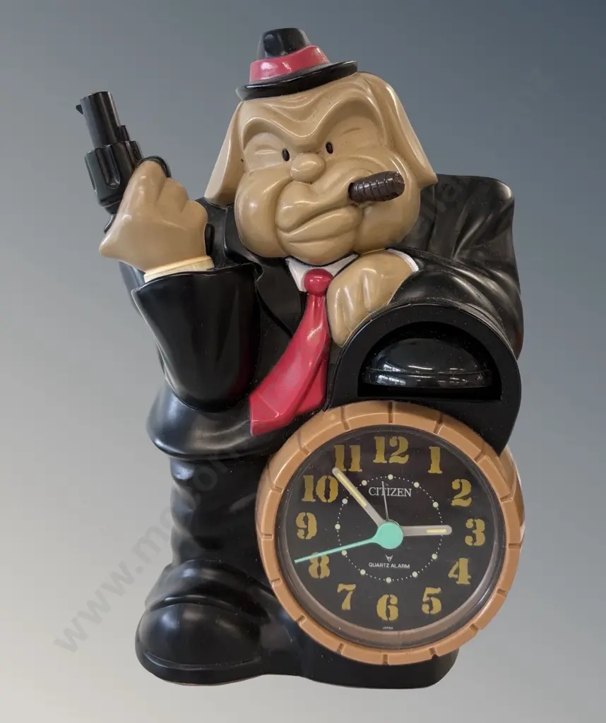 Gangster Bulldog Rhythm Alarm Clock, H20cm Image 1++