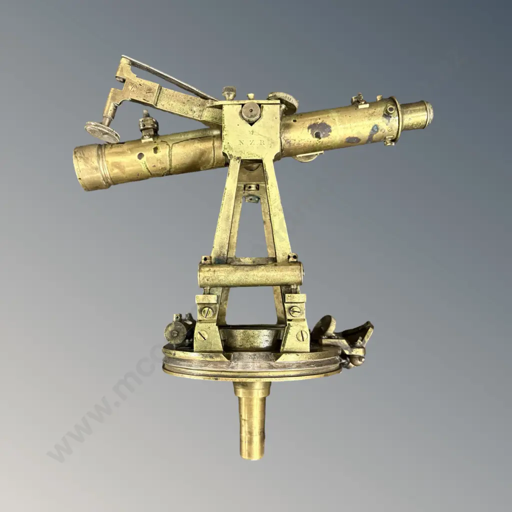 NZ Railway Brass Theodolite, AF Image 1++