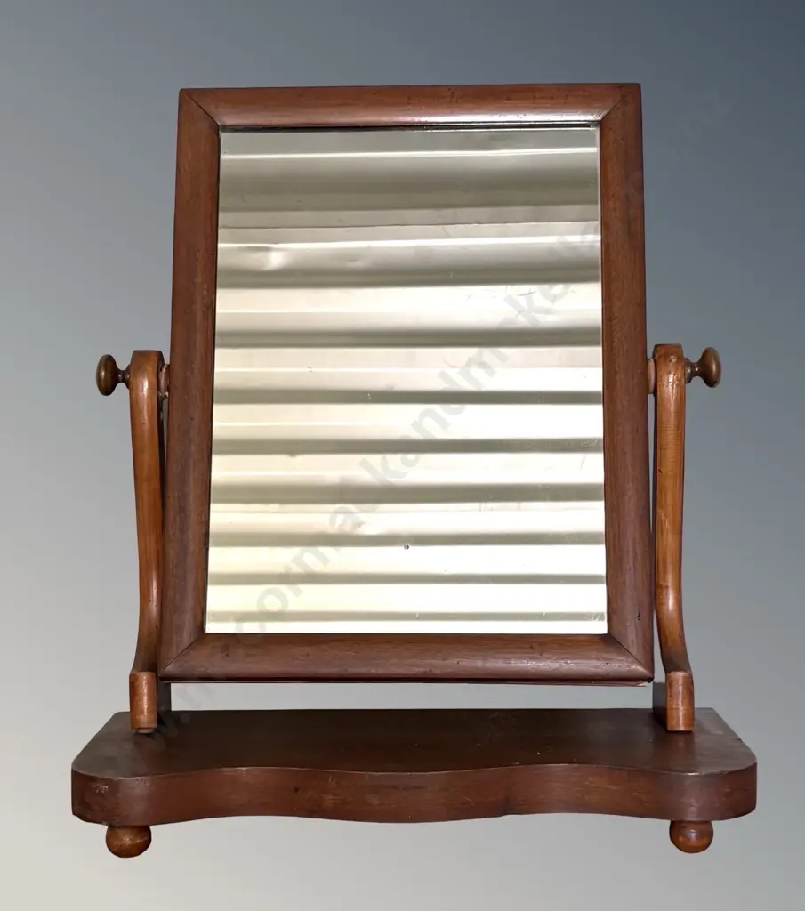 Mahogany Cheval Mirror, H54cm Image 1++