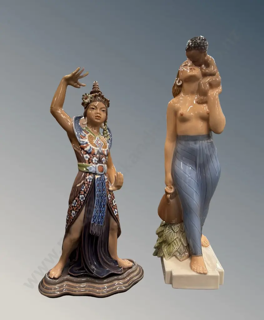 DJ Copenhagen Figures - Mother and Child H32cm, Thai Dancer (AF) 28cm Image 1++