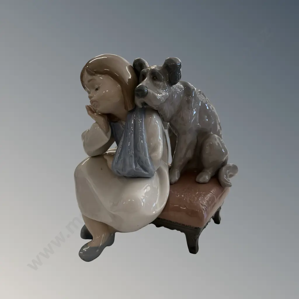 Lladro Figure - We Can't Play H15cm Image 1++